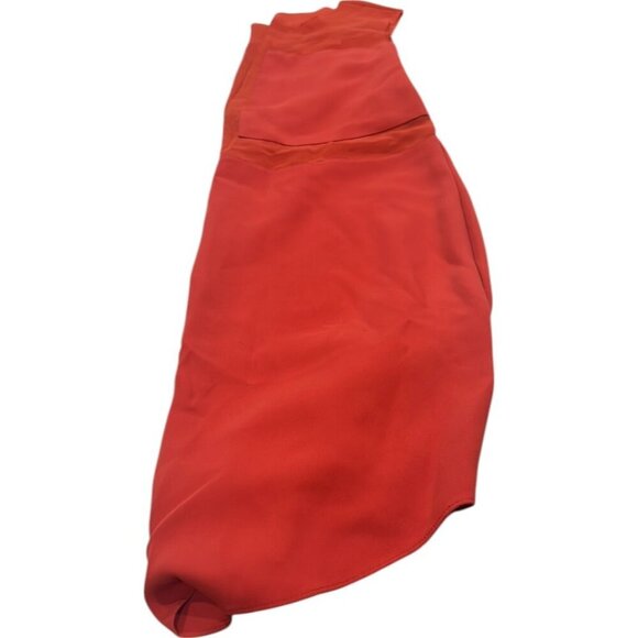 RACHEL Rachel Roy Orange Midi Sheath Dress Medium NWT Sheer Panel Cocktail - Picture 12 of 13